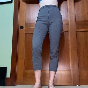 Vintage High Waisted Patterned Stretch Pant